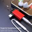 Classic Style Type-C and 8 Pin to 3.5mm Audio Adapter with Lanyard - 3