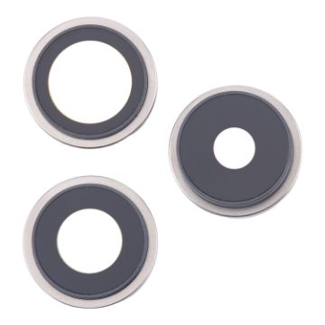 iPhone 16 Pro Camera Lens Cover Set - White (3pcs) - 1
