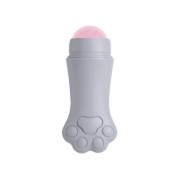 Rose Quartz Face Roller Volcanic Stone Facial Cleansing Massager - 1