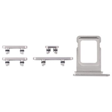 iPhone 16 Pro Max SIM Card Tray + Side Keys (White) - 1