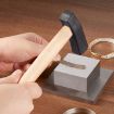 Handmade DIY Square Hammer Gold And Silver Jewelry Texture Hammer - 7