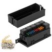 11-way 12V Relay Fuse Holder With Wire For Cars Ships - Full Set 5 Pin - 4