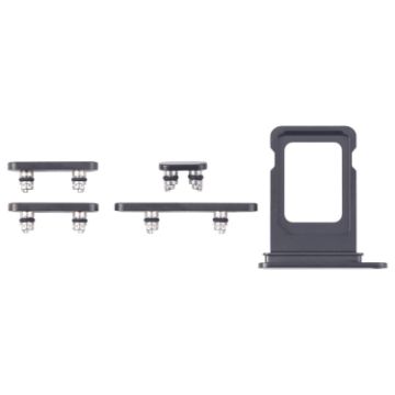 iPhone 16 Pro Max SIM Card Tray + Side Keys - Black - 1