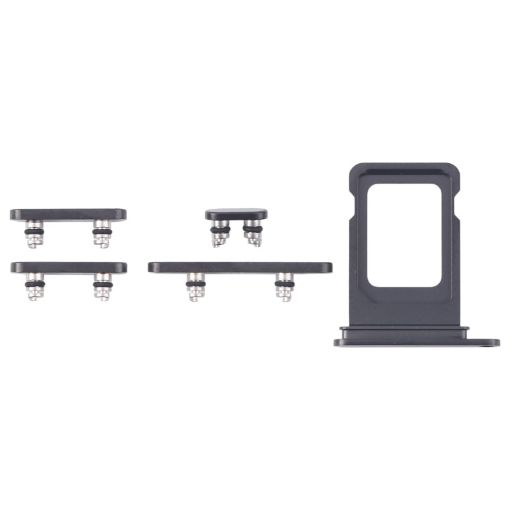 iPhone 16 Pro Max SIM Card Tray + Side Keys - Black - 1