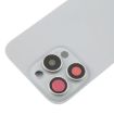 iPhone 16 Pro Max Glass Battery Back Cover with Camera Lens - Silver - 5