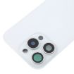 iPhone 16 Pro Max Glass Battery Back Cover with Camera Lens Cover - White - 5
