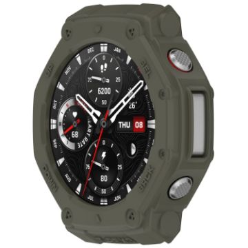 Amazfit T-Rex3 Armor Hollow TPU Half Coverage Watch Case - Juugle Green - 1