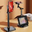 Dual-Position Rotatable Phone and Tablet Stand - Black - 2