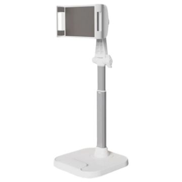 Dual-Position Rotatable Phone and Tablet Stand White - 1