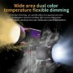 C60R 60W RGB Stage Lamp COB Fill Light with 8 Batteries EU Plug - 7
