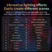 C60R 60W RGB Stage Lamp COB Fill Light with 8 Batteries - 8