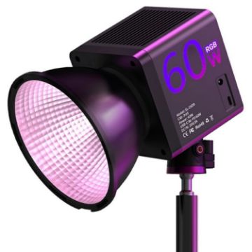 C60R 60W RGB Stage Lamp COB Fill Light EU Plug - 1
