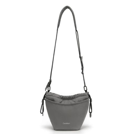 Cwatcun D159 Cloud Drawstring Camera Bag Shoulder Crossbody Photo Bag - 1