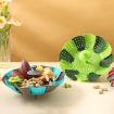 Foldable Plastic Lotus Steamer Kitchen Drainage Vegetable Storage Basket - 2