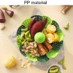 Foldable Plastic Lotus Steamer Kitchen Drainage Vegetable Storage Basket - 5