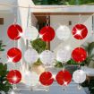 Garden Bird Repellent Hanging Laser Reflective Piece (Red/Silver) - 2