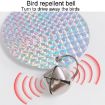 Garden Bird Repellent Hanging Laser Reflective Piece (Red/Silver) - 5