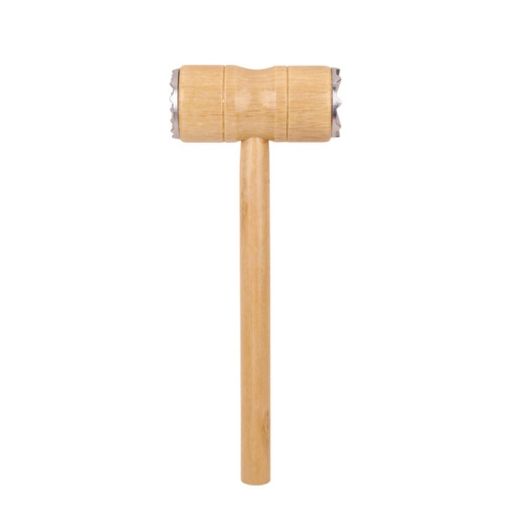 Double-Sided Wooden Handle Meat Hammer - Kitchen Steak Tendon Breaker - 1
