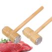 Double-Sided Wooden Handle Meat Hammer - Kitchen Steak Tendon Breaker - 2