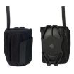 Rotating Wrist Phone Strap Coin Purse - Black - 3