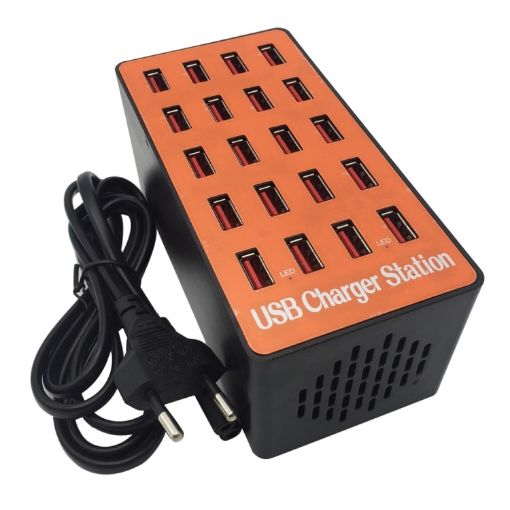 WLX-A5 90W 20 Ports USB Charging Station EU Plug - 1