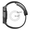 Garmin Forerunner 265 Music 22mm Silicone Watch Band - Black - 5