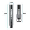 Amazfit Balance 22mm Two-Color Sports Silicone Watch Band - Red+Black - 8