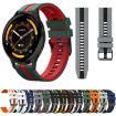Garmin Forerunner 255 Music 22mm Silicone Watch Band - Orange+Black - 3