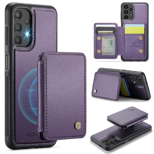 Samsung Galaxy A13 4G RFID Leather Phone Case (Purple) - 1