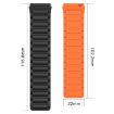 Ticwatch Pro 3 22mm Magnetic Silicone Watch Band - Starlight+Orange - 5