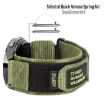 22mm Nylon Canvas Hook And Loop Watch Band - Jungle Camouflage - 3