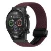 Ticwatch Pro X 22mm Magnetic Buckle Braided Watch Band - Dark Brown - 1