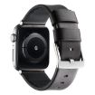 Apple Watch SE 2022 40mm Leather Silicone Band - Coffee Silver - 2