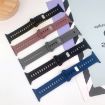 Apple Watch Series 7 41mm Silicone Watch Band - Oxford Pink Rose Gray - 7