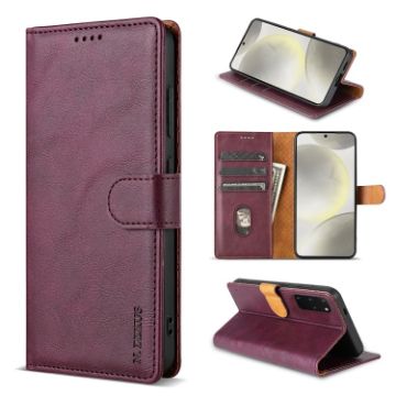 Motorola Moto G54 N.BEKUS CSJ-P1 Leather Phone Case - Wine Red - 1
