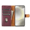 Motorola Moto G54 N.BEKUS CSJ-P1 Leather Phone Case - Wine Red - 4