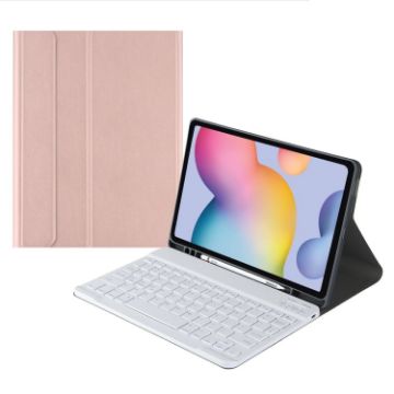 Samsung Galaxy Tab S6 Lite Bluetooth Keyboard Case - Rose Gold - 1