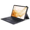 Ultra-thin Bluetooth Keyboard Leather Case for Samsung Galaxy Tab S8 11" - Black - 3