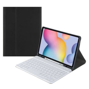 Samsung Galaxy Tab A7 10.4 2020 Bluetooth Keyboard Leather Case - 1
