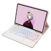 Samsung Galaxy Tab S8/S7 A700B-AS Pink Bluetooth Keyboard Leather Case - 3