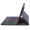 Samsung Galaxy Tab S8/S7 A700B-AS Lambskin Texture Backlight Bluetooth Keyboard Leather Tablet Case Blue - 5