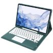Samsung Galaxy Tab S8+/S7+/S7 FE Leather Tablet Case - Dark Green - 3