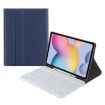 Samsung Galaxy Tab S9 FE+ Bluetooth Keyboard Leather Case (Light Blue) - 1