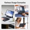 Samsung Galaxy Tab S7/S8 Magnetic Keyboard Leather Tablet Case - Black - 5