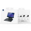 Samsung Galaxy Tab S7/S8 Magnetic Keyboard Leather Tablet Case - Black - 9