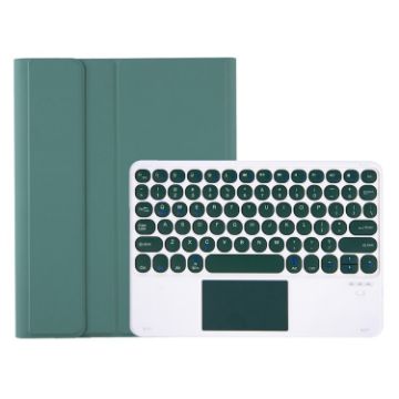 Samsung Galaxy Tab A9+ X210/X215/X215 YA09B-A Dark Green Bluetooth Keyboard Case - 1