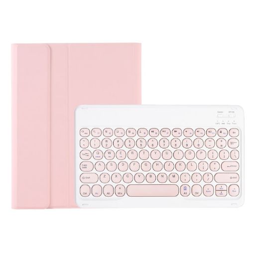 Samsung Galaxy Tab A9+ X210/X215/X215 YA09B Pink Bluetooth Keyboard Case - 1