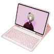 Samsung Galaxy Tab A9+ X210/X215/X215 YA09B Pink Bluetooth Keyboard Case - 4