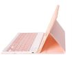 Samsung Galaxy Tab A9+ X210/X215/X215 A09B Pink TPU Bluetooth Keyboard Leather Case - 5