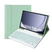 Samsung Galaxy Tab A9+ X210/X215/X215 A09B Light Green Bluetooth Keyboard Leather Tablet Case - 2